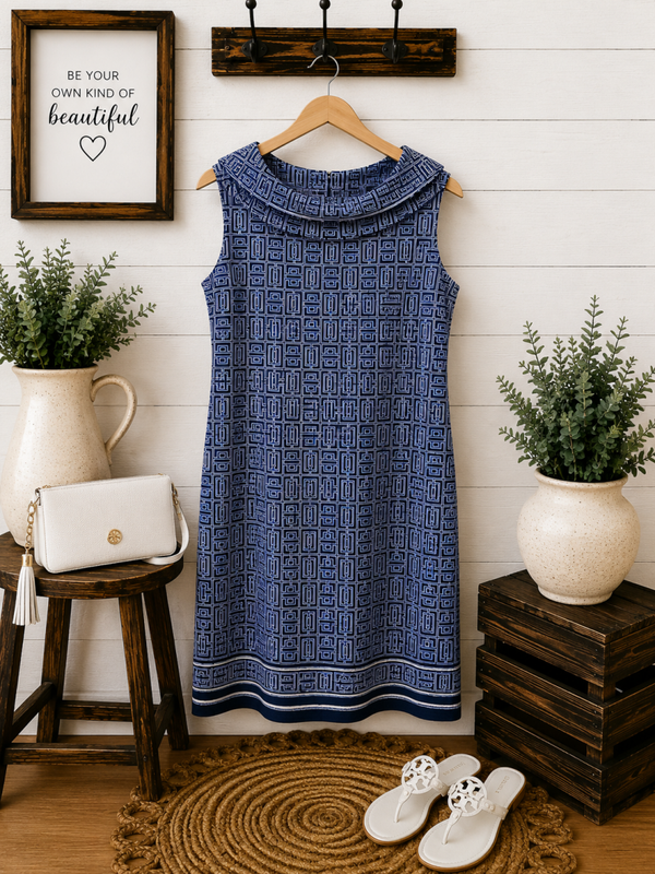 Rafaella Royal & Navy dress size 1X