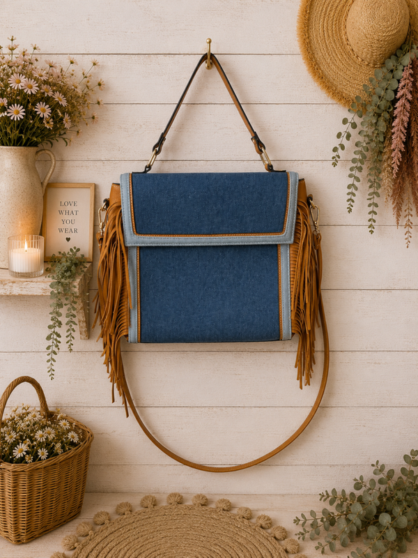 Cato fringed western vibe purse