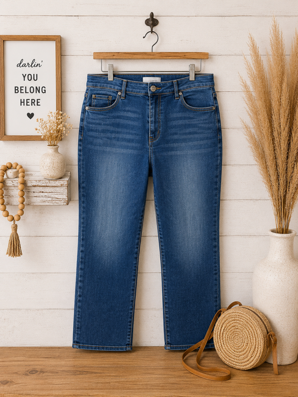Loft curvy straight leg jeans Size 33/16