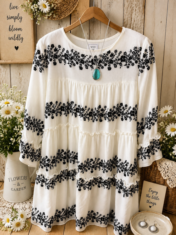 Vivi mid length ruffled dress Size XL