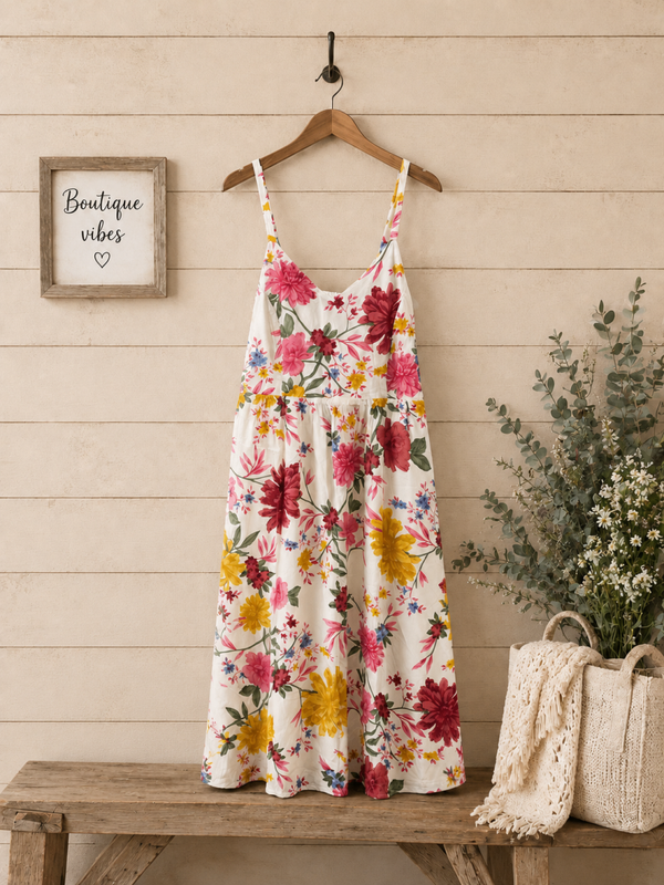 Old Navy floral print dress Size Large