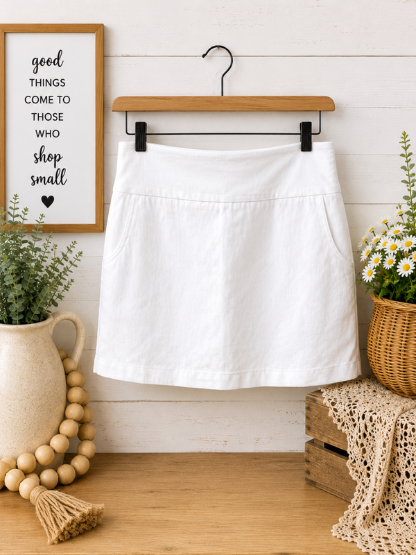 Zach & Rachel white skort Size 10