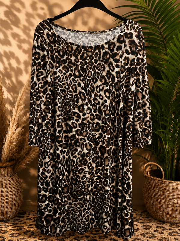 Ivy Road leapord print dress Size 1X