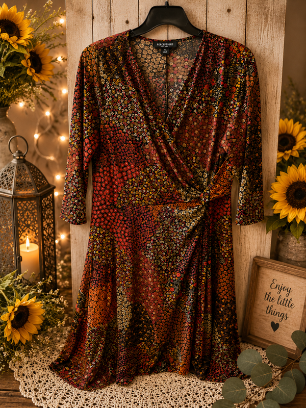 Perceptions mid length dress Size XL