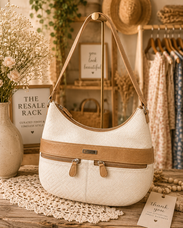 White multi sac purse