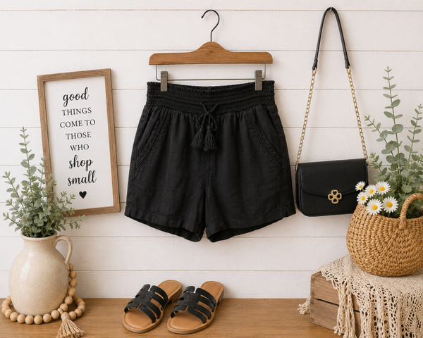 Briggs New York black cotton shorts Size Medium