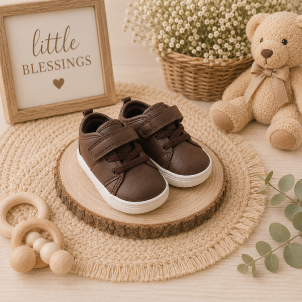 Carters brown first steps boys shoes Size 3 baby