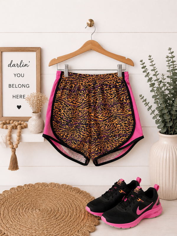 Nike animal print sports shorts Size XS