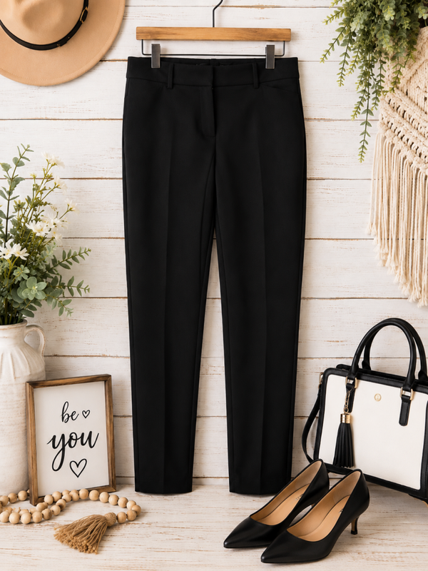 Loft Marissa black skinny dress pants Size 10