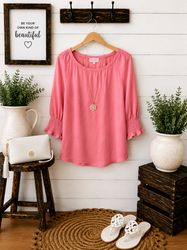 Soft Style peach top Size S/M
