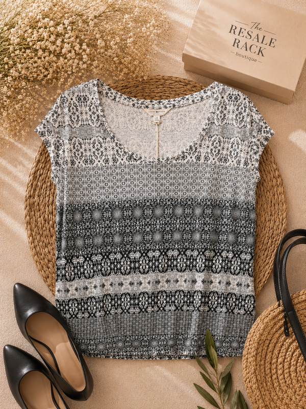 Lucky Brand soft style printed top Size Large