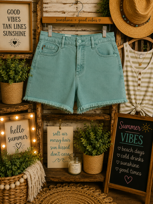 Judy Blue green shorts Size Medium