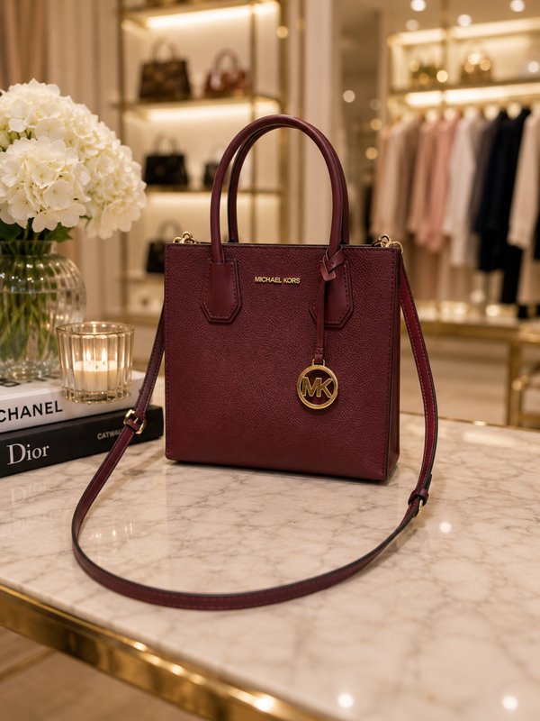 Michael Kors small burgundy purse