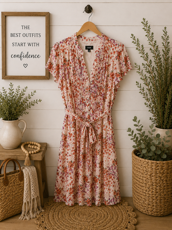 MSK floral print dress Size 18