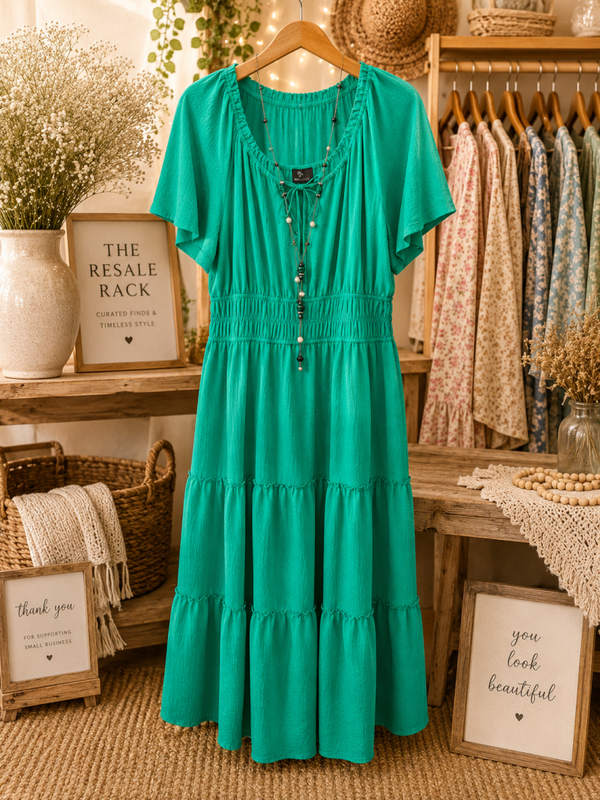 Ronni Nicole green dress Size XL NWOT