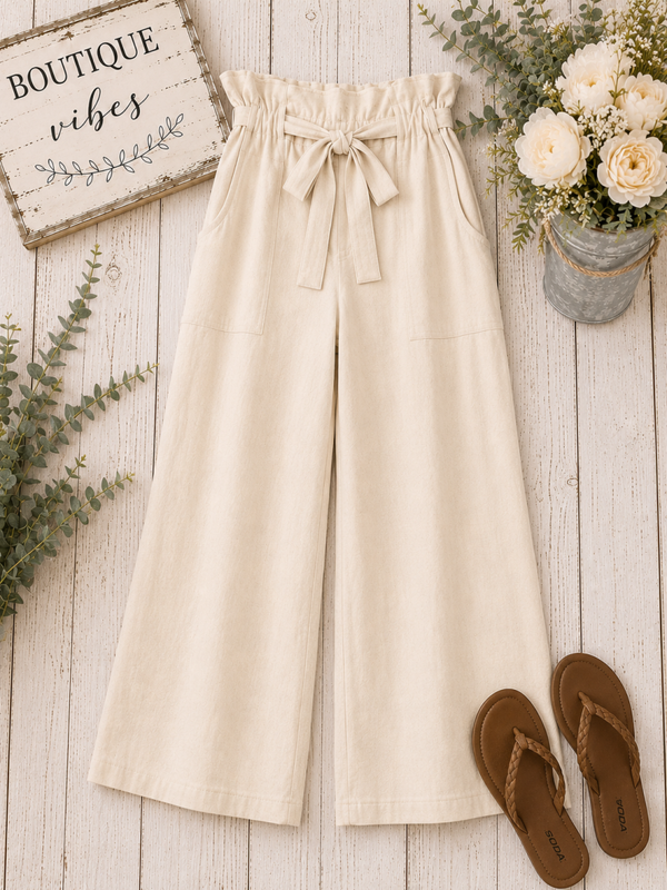 In San Francisco oatmeal colored cotton pants Size Large