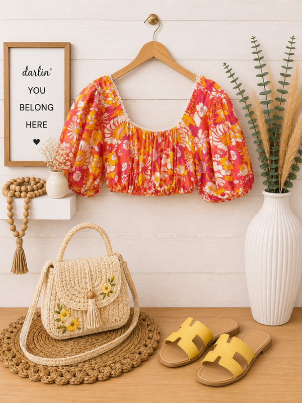Out wealth summer crop top Size Small