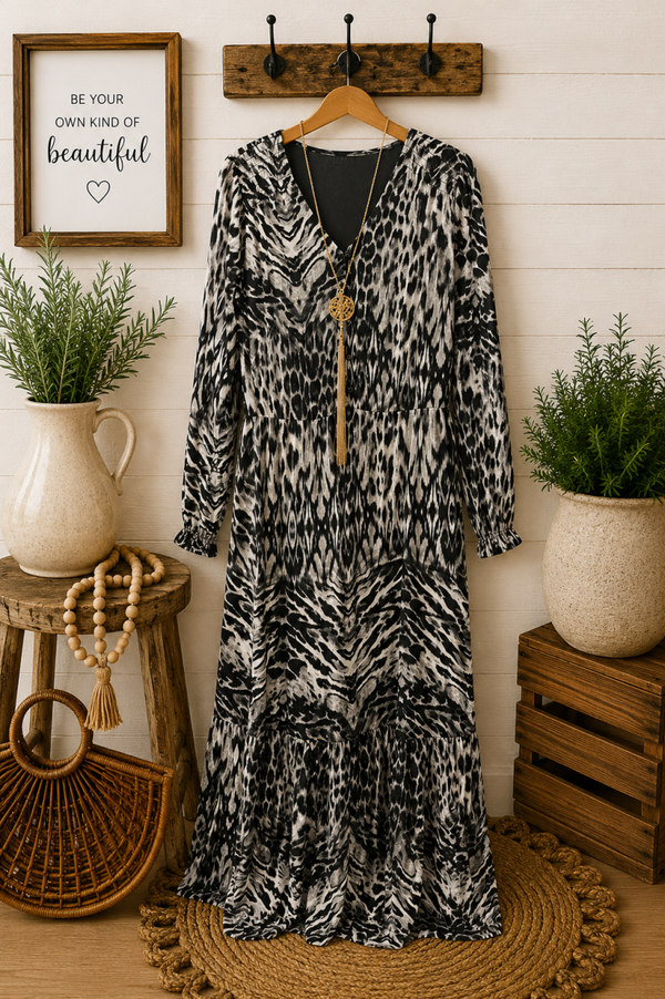 ECI New York Leopard print dress Size Medium