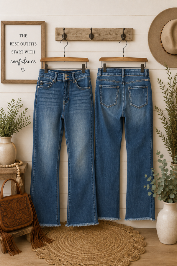 Kancan high-rise boot cut jeans size 16x32