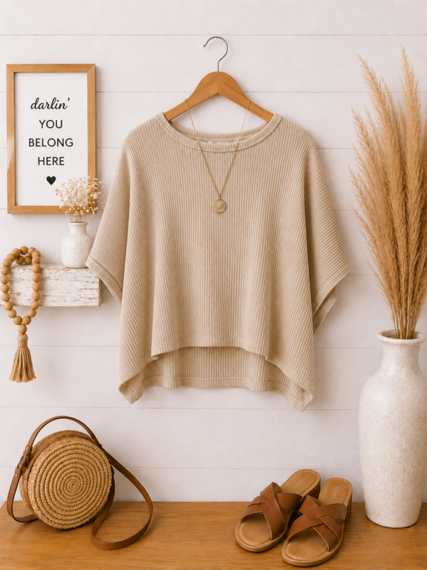 Zenana causal tan top Size Small