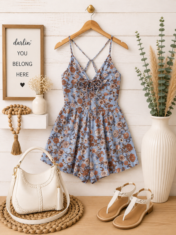 No comments floral jumpsuit Size Large