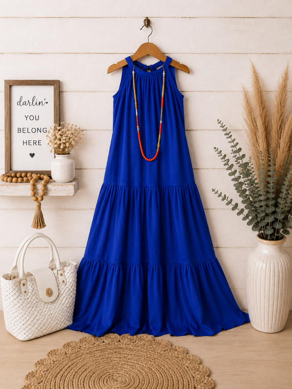 1 State Royal blue maxi dress Size Medium