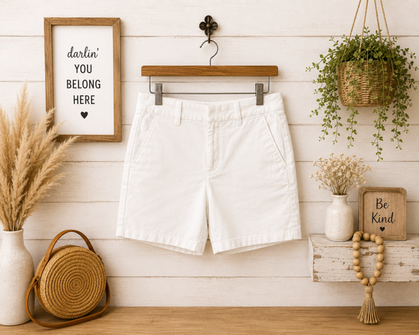 J Crew white dress shorts Size 4