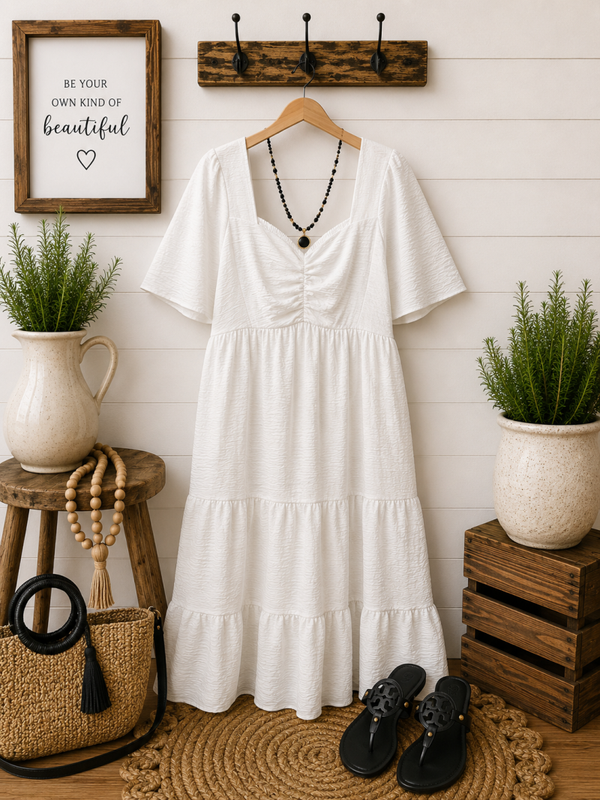 Cato white maxi dress Size 22/24