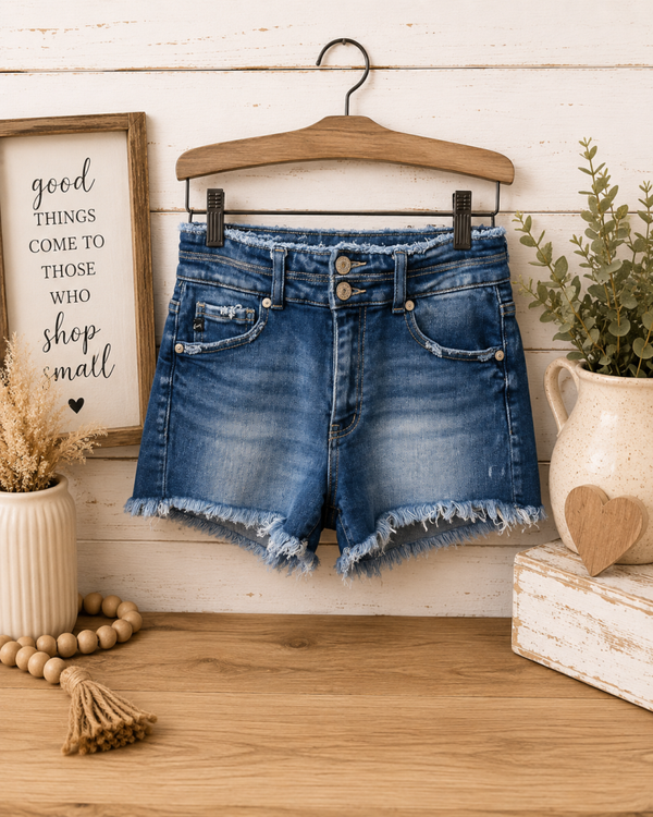 Kancan Rag bottom denim shorts Size Large