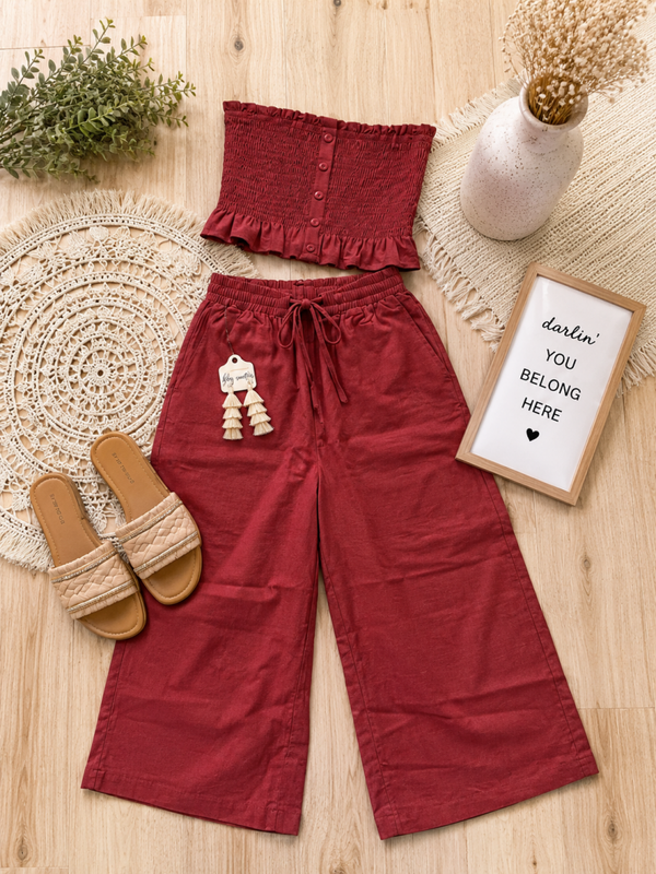 Klesis Burnt Orange 2 piece sun set Size Small