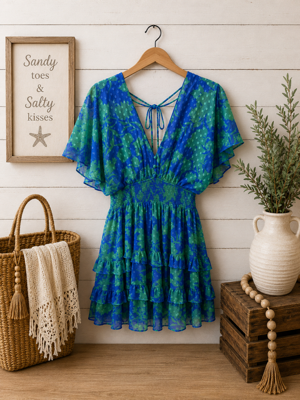 Fate ruffled summer dress Size Medium