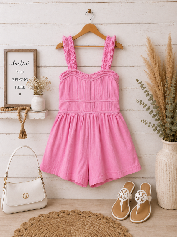 Peach love pink jumpsuit Size Large