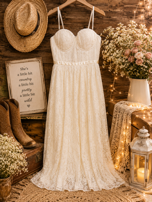 White lace dress Size Small