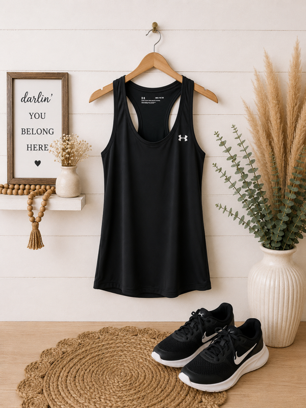Under armor black tank Size Medium