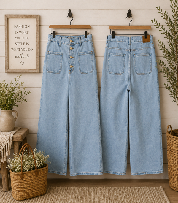 Point Sur high-rise wide leg jeans Size 34 / 16