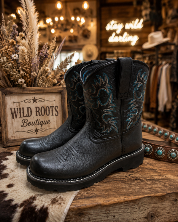Ariat fat baby boots size 9B
