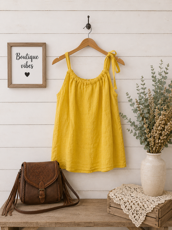 Ballamlora Linen tank top Size Medium