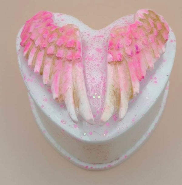 Heart Trinket box with wings
