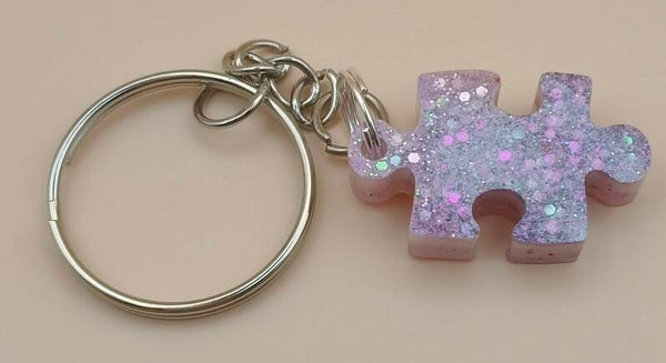 Puzzle piece keyring small