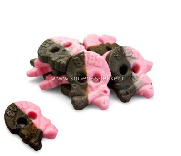 Bubs Raspberry Liquorice Foam Skulls