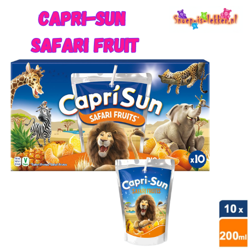Capri Sun Safari Fruit Drink 10x200ml