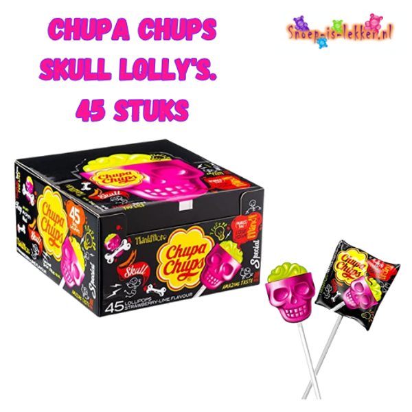 chupa chups skull 45 stuks