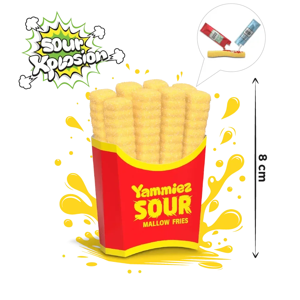 Yammiez sour Mallow fries44gr