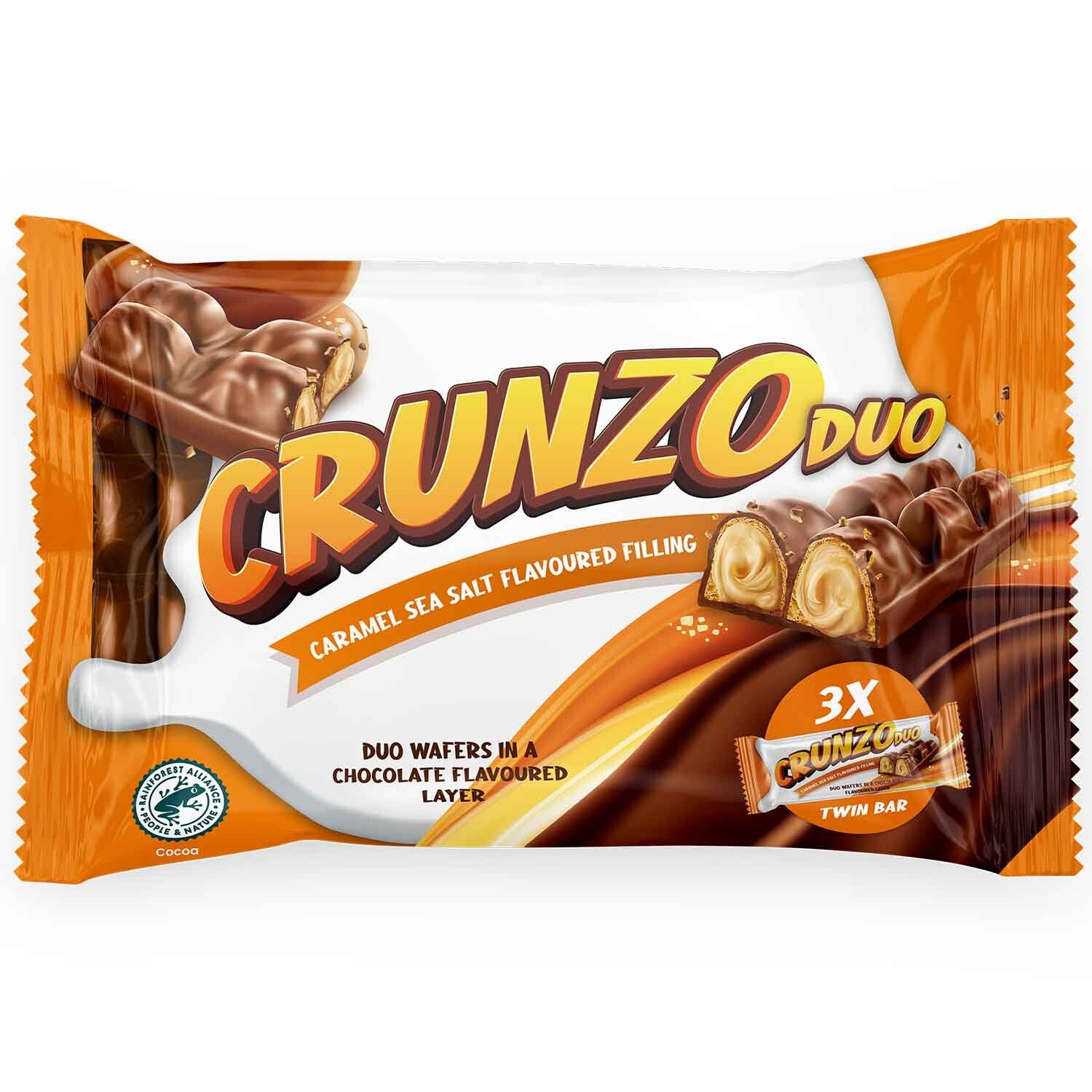 Crunzo Duo Caramel Sea Salt 3x45g