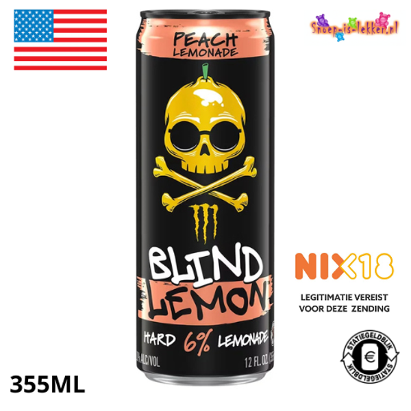 Monster Blind Lemon Peach Lemonade   6% 355ml
