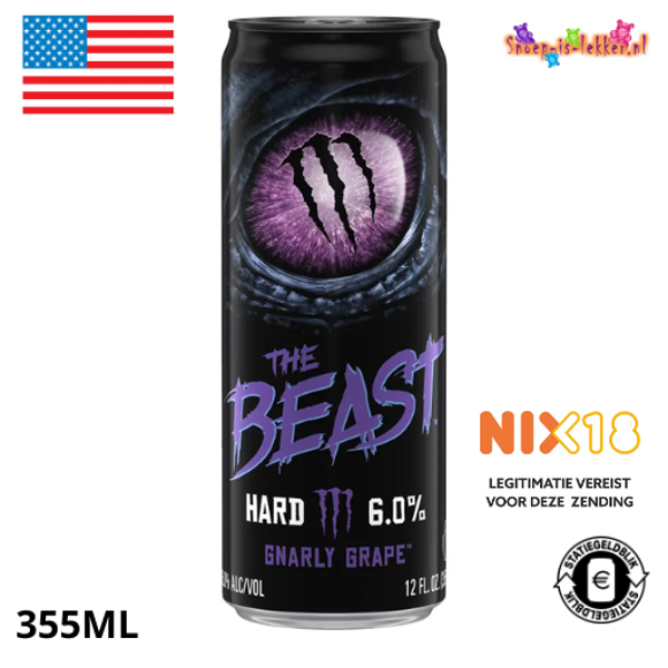 Monster The Beast Gnarly Grape 6% 355ml