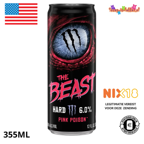 Monster The Beast Pink Poison 6% 355ml