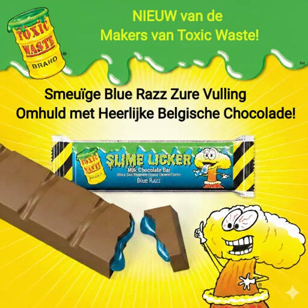 Toxic Waste Blue Razz Chocolate 50 gr.