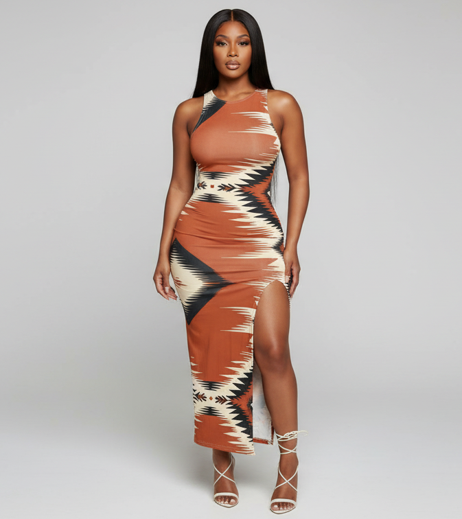 Kai Split Bodycon Dress