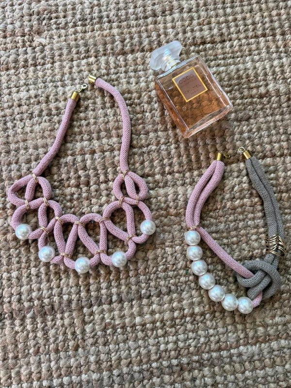 Joyería en macramé